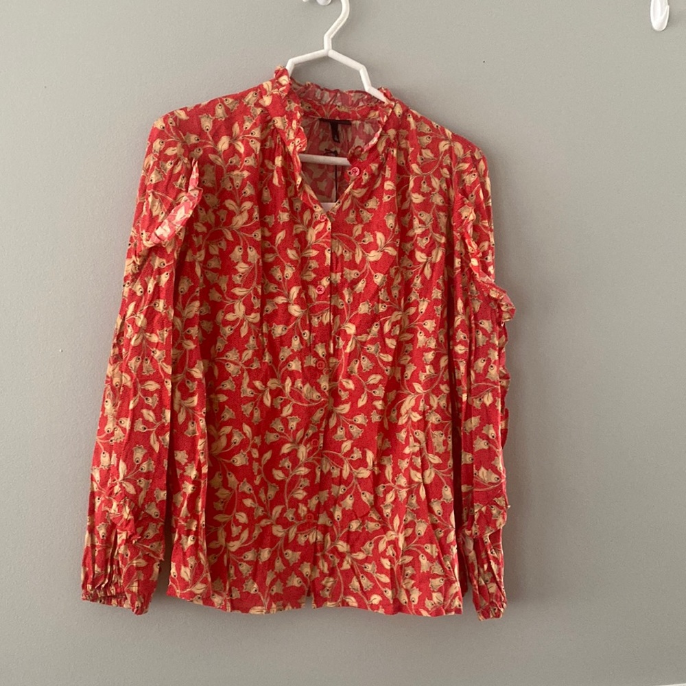 red blouse